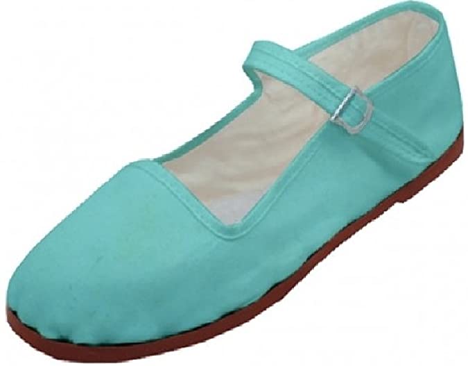 Easy USA Women's Cotton Mary Jane Shoes Ballerina Ballet Flats Shoes