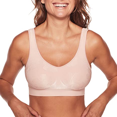 Bali Women's Comfort Revolution Full-Coverage Wireless Bra, Foam Wirefree T-Shirt Bra, DF3488