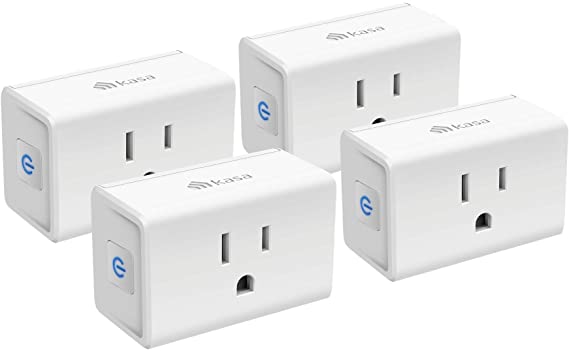 Kasa Smart Plug Mini 15A, Smart Home Wi-Fi Outlet Works with Alexa, Google Home & IFTTT, No Hub Required, UL Certified, 2.4G WiFi Only, 4-Pack(EP10P4)