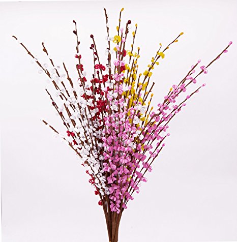 Misswarm 10 pieces mixed color of Jasmine artificial flowers Artificial for winter and spring decoration