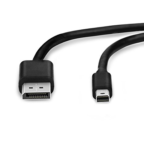 Mini DisplayPort to DisplayPort Cable AllEasy Mini DP to DP Cable 6FT 4K 60Hz Resolution for Surface Pro, Dell, MacBook Pro and other Brand