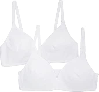 Fruit of the Loom Women's 96255 Cotton Wire-Free Bra - 2 Pack