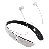Ecandy Mini Wireless BM-170 Bluetooth Headset Stereo SportsRunning and GymExercise Bluetooth Earbuds Music Ultra-light Headphones Headsets wMicrophone for Iphone 6 5S 5C 4S 4 Ipad 2 3 4 New iPadiPad Air Ipod Android Samsung Galaxy S5Galaxy 4Galaxy 3Sony Smart Phones-White
