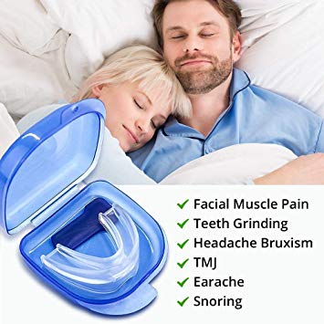 Utilax Anti-Snoring Solution Snore Stopper Anti Storing Mouth Guard, Safe Mouthpiece Improves Quality of Sleep, Deeper, Quieter Sleep at Night, Prevents Bruxism Teeth Grinding