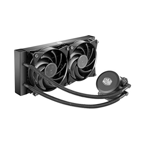 Cooler Master MasterLiquid Lite 240 All-in-one CPU Liquid Cooler with Dual Chamber Pump, INTEL/AMD with AM4 Support