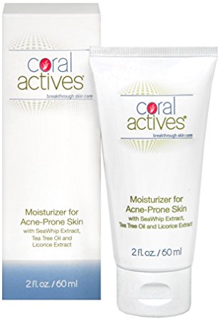 CoralActives Moisturizer for Acne Prone Skin, 2 Ounce