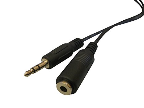 BAFX Products® - 25 Foot - Shielded - Headphone Stereo Audio Extension - 3.5mm Jack - (M/F) Male to Female - Nickel Plated (25 Feet)