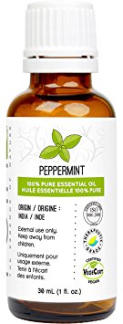 Peppermint Essential Oil 30 ml (1 fl. Oz.) - GCMS Tested, 100% Pure, Undiluted and Therapeutic Grade
