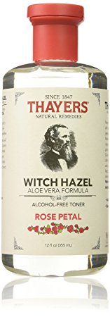 Thayers Alcohol-free Rose Petal Witch Hazel with Aloe Vera 12 oz