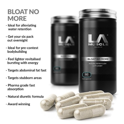 LA Muscle Bloat No More, Award-Winning natural diuretic, detox supplement, literally works OVER-NIGHT! Flushes toxins and excess water fast. Limited offer, GUARANTEED results in as little as 1 day, 100% lifetime guarantee-Special Amazon Price - Buy Now Before Prices go back UP!!