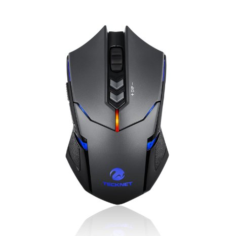 TeckNet Volant 24G Programmable Wireless Gaming Mouse With 2000 DPI Nano Receiver 5 Programmable Button 5 User Profiles
