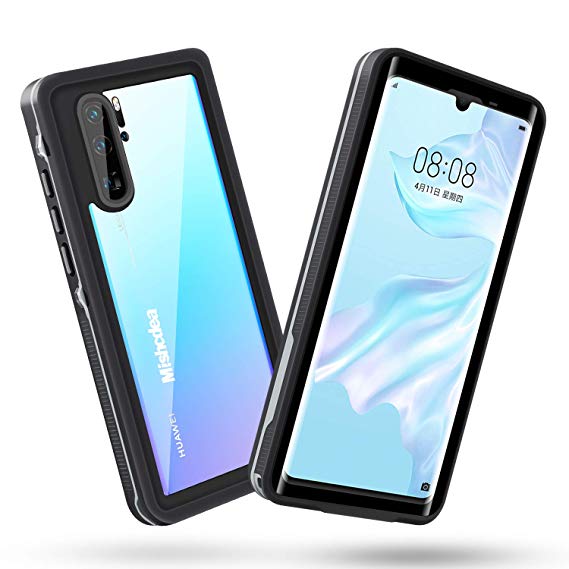Mishcdea Waterproof case for Huawei P30 Pro, Built-in Screen Protector Shockproof Snowproof Dirtproof Full Body Protective Case Only for Huawei P30 Pro (Black)