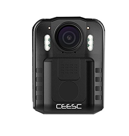 CEESC Body Worn Camera WN9 with Night Vision for Police Law Enforcement, 1080P 2 Inch LCD Screen Sports Action Camera with 120 Degree Wide Angle (32GB)