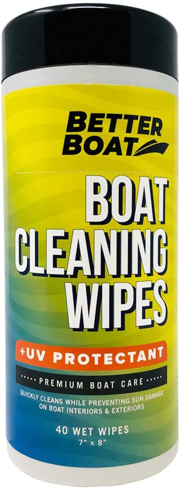 Better Boat Cleaner Wipes with UV Marine Boat Vinyl and Boat Seat Cleaner and Protectant