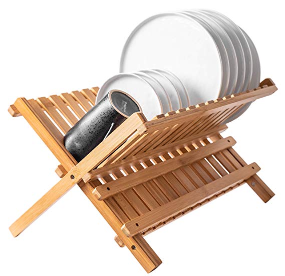 Bellemain Folding Bamboo Dish Drying Rack