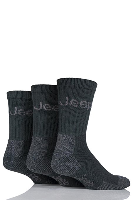 Jeep Mens 3 Pair Luxury Terrain Socks