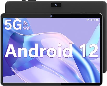 SGIN Tablet 10.1 Inch 2GB RAM 64GB ROM, Android 12 Tablet, Quad Core Processor, 1280×800 HD IPS Screen, 2.4G/5GHz WiFi, 5MP 2MP Camera, 5000mAh Battery, Bluetooth4.2, Type C, USB3.0