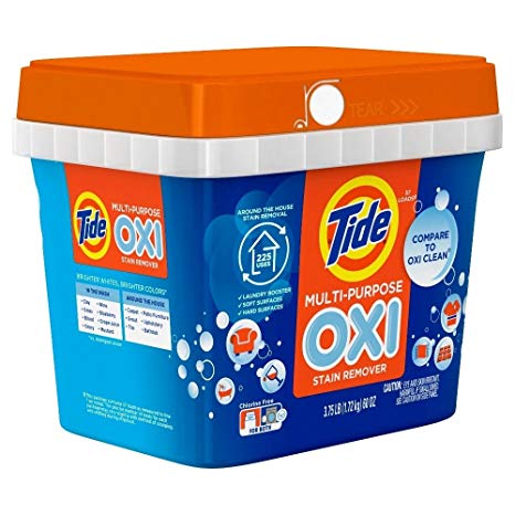 Tide Multi-Purpose Oxi Stain Remover Powder, Chlorine Free, 57 Loads, 60 Ounce (2 Pack)