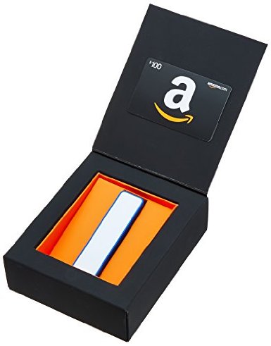 Amazon.com Gift Card with a USB Charger (Classic Black Card Design)