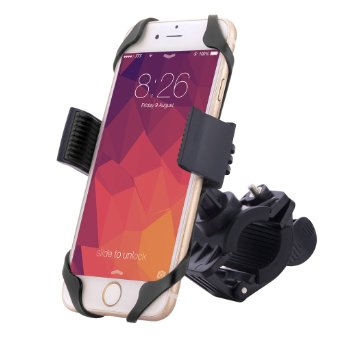 Bike Mountjamron Universal Premium Phone Mount for Bikemotorcycle Handlebars360 Degree Rotationfits Any Smartphonesiphonesamsungnokiamotorolaholds Devices up to 375 in Wideblack
