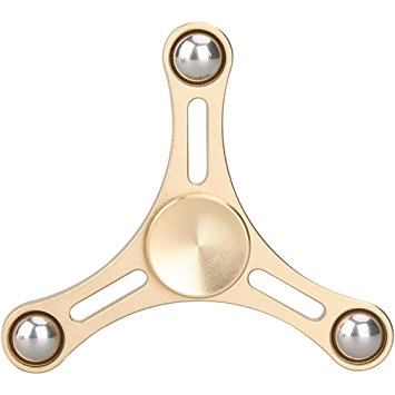 Fidget Spinner Toy Perfect for ADHD Relieves Stress and Anxiety for Children and Adults, High Speed Focus Toy (Gold)