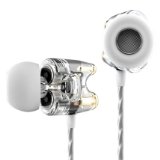 TTPOD T1 High Fidelity Definition Dual Dynamic Professional In-ear Earphone Transparent White