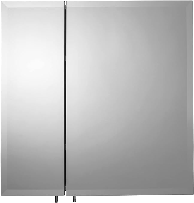 Croydex Wellington 24-Inch x 24-Inch Double Door Bi-View Cabinet with Hang 'N' Lock Fitting System