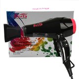 Berta 1875W Professional Hair Dryer Low Noise Ceramic Negative Ion Blow Dryer 2 Speed and 3 Heat Setting