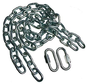 BRINKS 3020-037-2T 36'' Safety Chains with 2 Quick Links (Pair) Class III