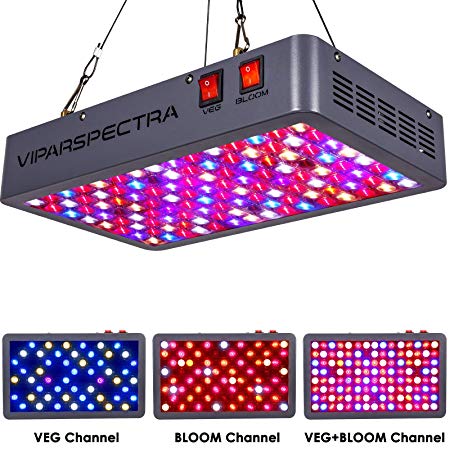 VIPARSPECTRA Latest 600W LED Grow Light, with Daisy Chain, Veg and Bloom Switches Full Spectrum Plant Growing Lights for Indoor Plants Veg and Flower