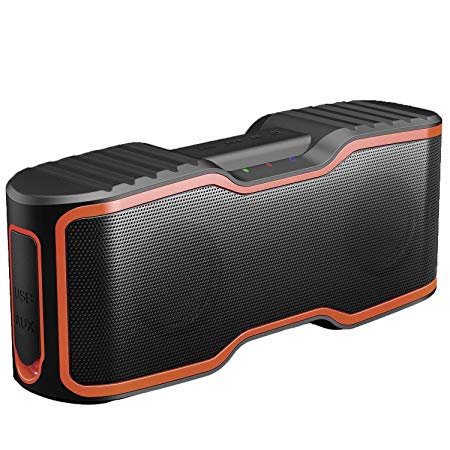 AOMAIS Sport II Portable Wireless Bluetooth Speakers 4.0 Waterproof IPX7, 20W Bass Sound, Stereo Pairing, Durable Design Backyard, Outdoors, Travel, Pool, Home Party (Deep Orange)