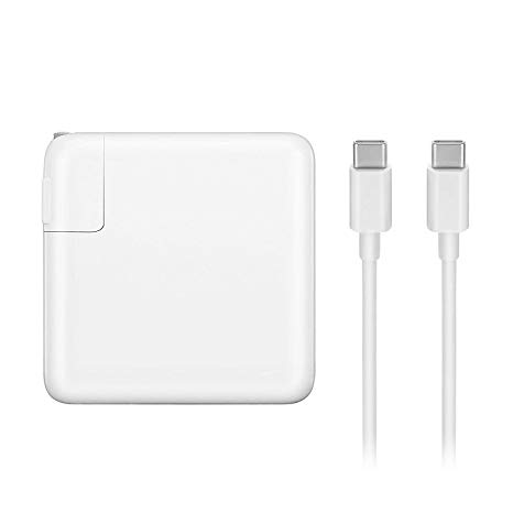 Runpower 87W USB C Power Adapter Charger for MacBook Pro 15 Inch Laptop,with USB-C to USB-C Charge Cable