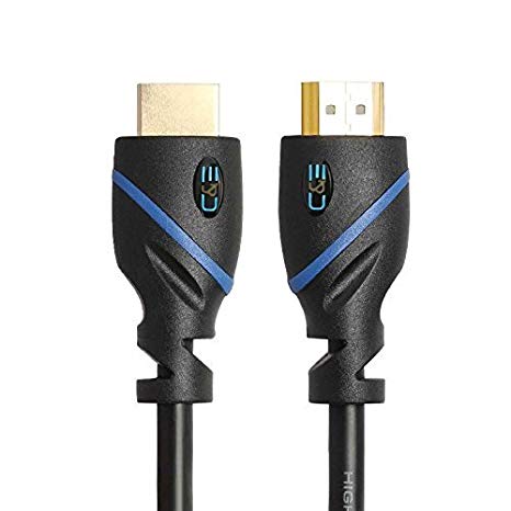 80 FT (24.3 M) High Speed HDMI Cable Male to Male with Ethernet Black (80 Feet/24.3 Meters) Built-in Signal Booster, Supports 4K 30Hz, 3D, 1080p and Audio Return CNE618951