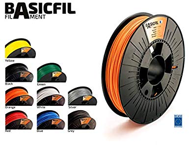 BASICFIL PLA  1.75mm, 500 gr, 3D printing filament , Orange