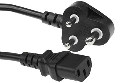 SF Cable 6ft South Africa smaller 3-pin Plug to IEC C13 Power Cord