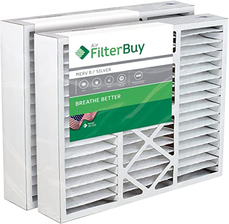 FilterBuy 19x20x4 / 19x20x5 Bryant Carrier FAIC0021A02 FILBBFNC0021 FILCCFNC0021 Compatible Pleated AC Furnace Air Filters (MERV 8, AFB Silver). Fits air cleaner models FNCCAB-0021 FNCCAB0021. 2 Pack.