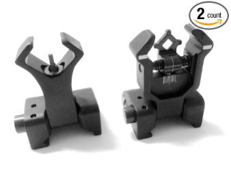 Ar Tactical Flip up Front and Rear Iron Sights Set for Picatinny Rails