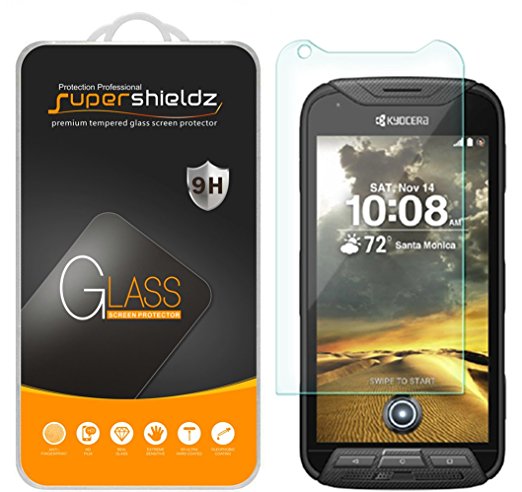 [3-Pack] Supershieldz for Kyocera DuraForce PRO Tempered Glass Screen Protector, Anti-Scratch, Anti-Fingerprint, Bubble Free, Lifetime Replacement Warranty