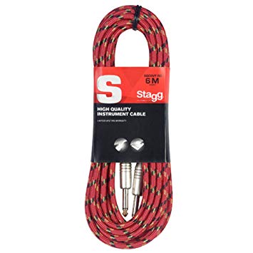 Stagg 25018220 6m S Series Vintage Tweed Instrument Cable