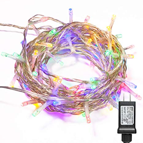 WISD Christmas Lights 500 LED 174ft with 8 Effects and Memory Function, LED Fairy String Lights Waterproof Plug in for Indoor Outdoor Christmas Tree Home Garden Wedding Party Decoration, Multicolor