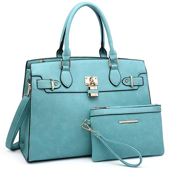 Women Handbags and Purses Ladies Shoulder Bag Top Handle Satchel Tote Work Bag with Wallet