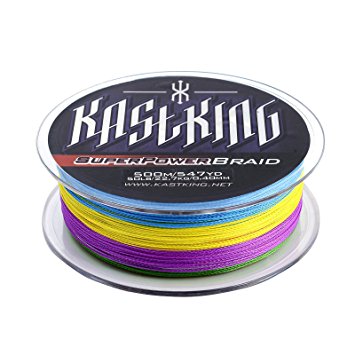 KastKing SuperPower Braid Fishing Line 500M (550 Yards)/1000M(1100 Yards) Advanced Superline