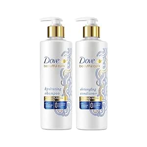 Dove Beautiful Curls Sulphate Free Hydrating Shampoo 380ml   Conditioner 380ml, (Combo Pack)| No Parabens & Dyes | Made for Curly Hair, With Tri-Moisture Essence for smooth, shiny, bouncy curls