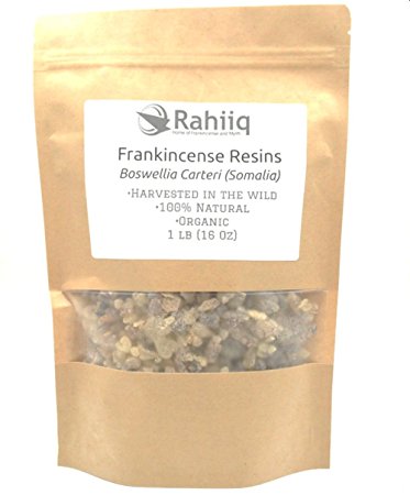 1lb Frankincense Resin Incense (Somalia), Boswellia Carteri, 100% Natural and Organic.