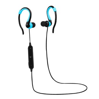 Professional Sport Wireless Earphone Bluetooth V4.1 HD Stereo Sound Headset w/ Mic for iPhones, iPods, Android Device (Blue/Black)