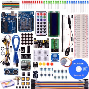 Kuman Project Super Starter Kit for Arduino UNO R3 Mega2560 Mega328 Nano kits including R3 Board