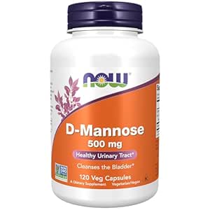 Now Foods D-Mannose 500Mg 120 Veg Capsules