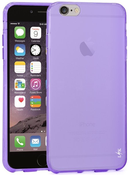 LK Ultra Slim TPU Rubber Silicone Protective Case for iPhone 6S Plus/ 6 Plus - Purple