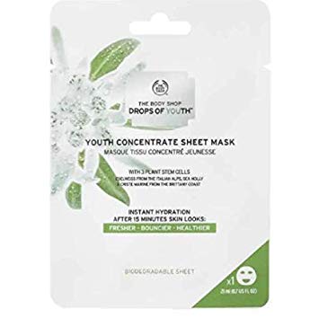 The Body Shop Drops of Youth Concentrate Sheet Face Mask, 0.7 Fl Oz