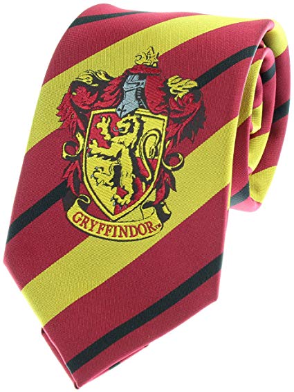 Premium Harry Potter Tie Striped House Crest Necktie Neckwear